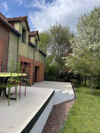 POMMERA - ENTRE ARRAS ET AMIENS ENSEMBLE IMMOBILIER SUR SON VASTE TERRAIN PAYSAGE